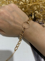 Rose daire detaylı bileklik