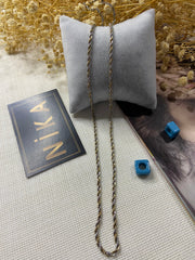 İki renkli burgu kolye