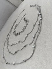 Topçuklu kolye seti