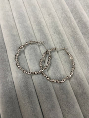 Halkalı tırtıklı küpe