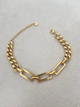 Gold dikdörtgen bileklik