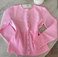 Pembe ligralı hırka