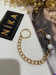 Halka detaylı rose bileklik