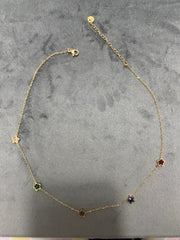 Renkli yıldızlı kolye