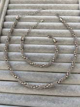 Burgulu sılver kolye seti