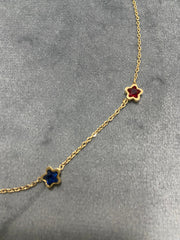 Renkli yıldızlı kolye