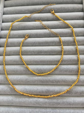 Minik topçuklu kolye seti