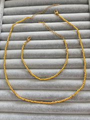 Minik topçuklu kolye seti