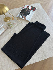 Taşlı merserize pantolon