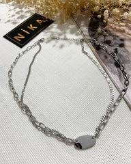 Oval detaylı zincir