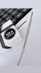 Silver renk üçlü topcuklu bileklik