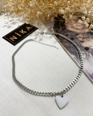 Silver renk kalpli kolye