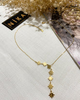 Yıldızlı gold kolye