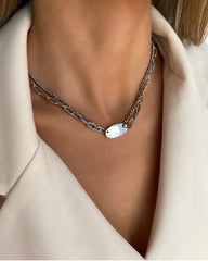 Oval detaylı zincir