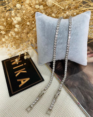 Su yolu ince taşlı bileklik