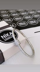 Oval taşlı kelepçe