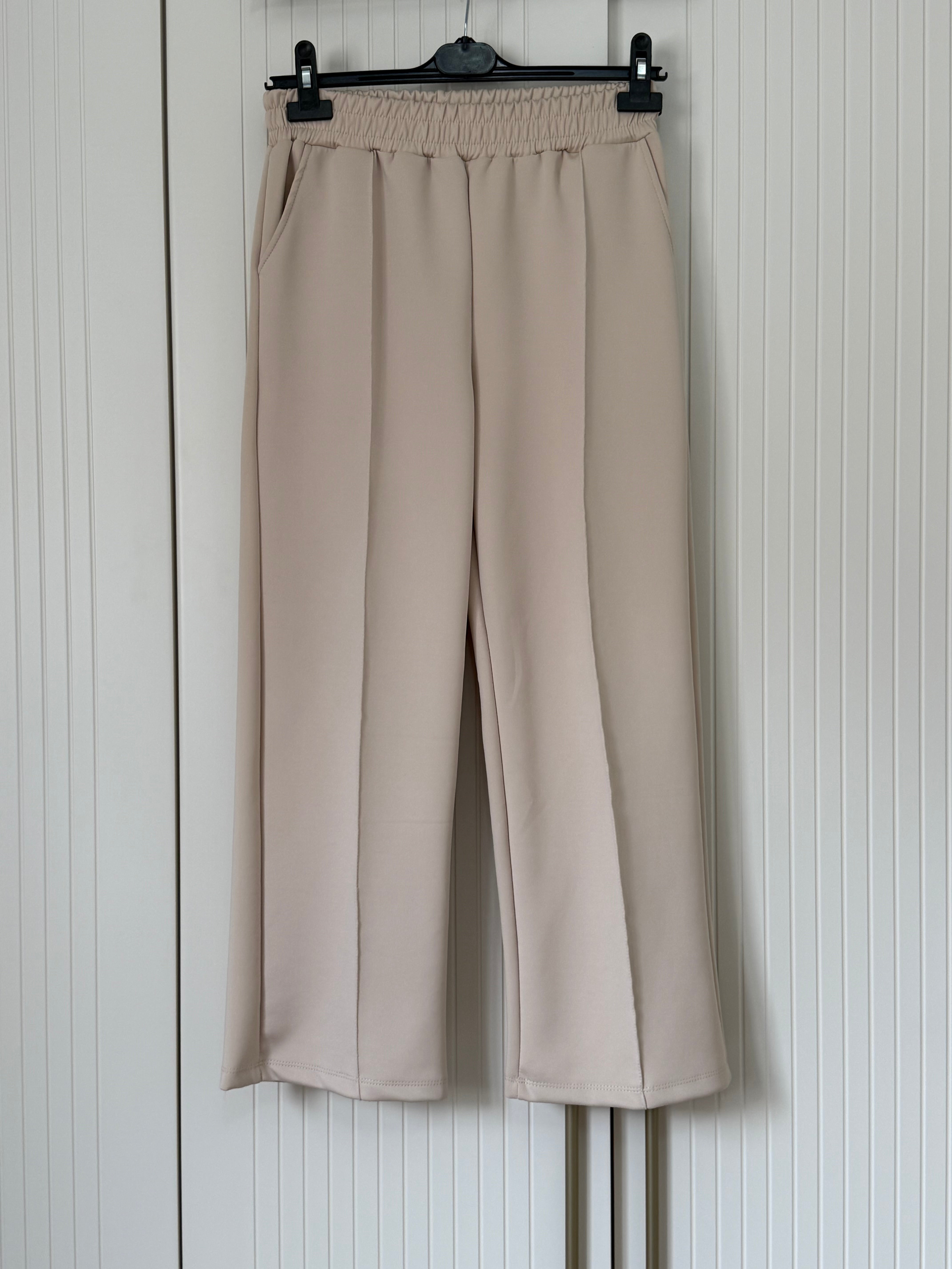 Krem renk Skuba pantolon