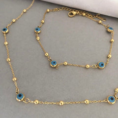 Nazar boncuklu kolye seti