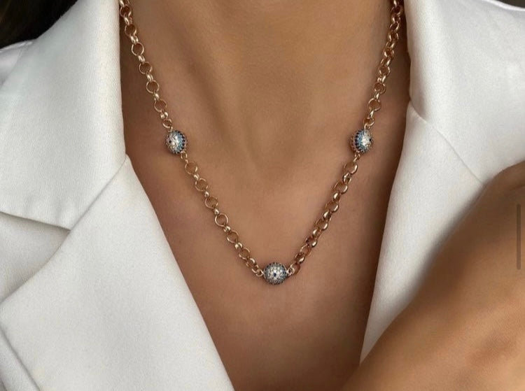 Nazar boncuklu kolye