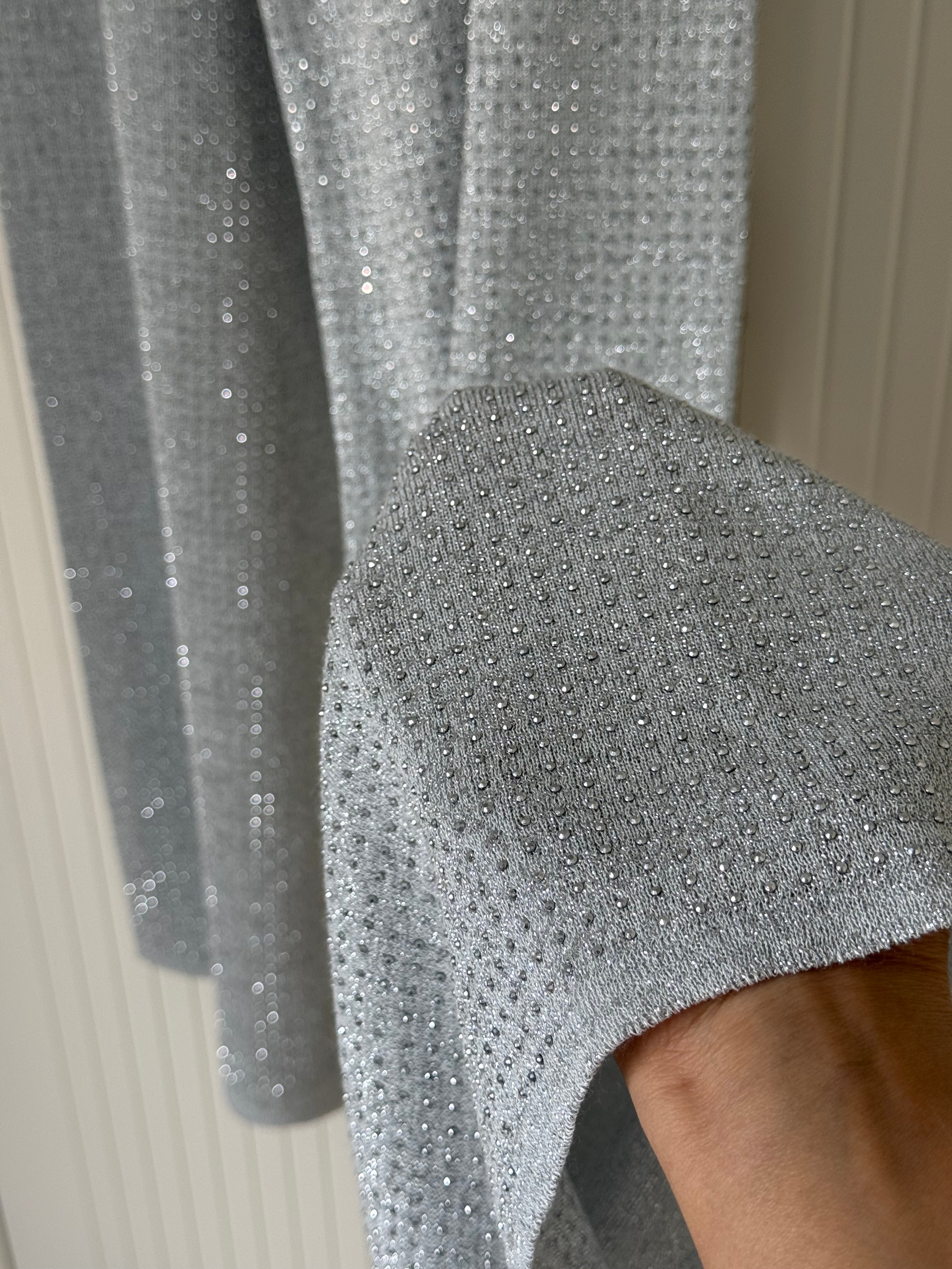 Taşlı merserize pantolon