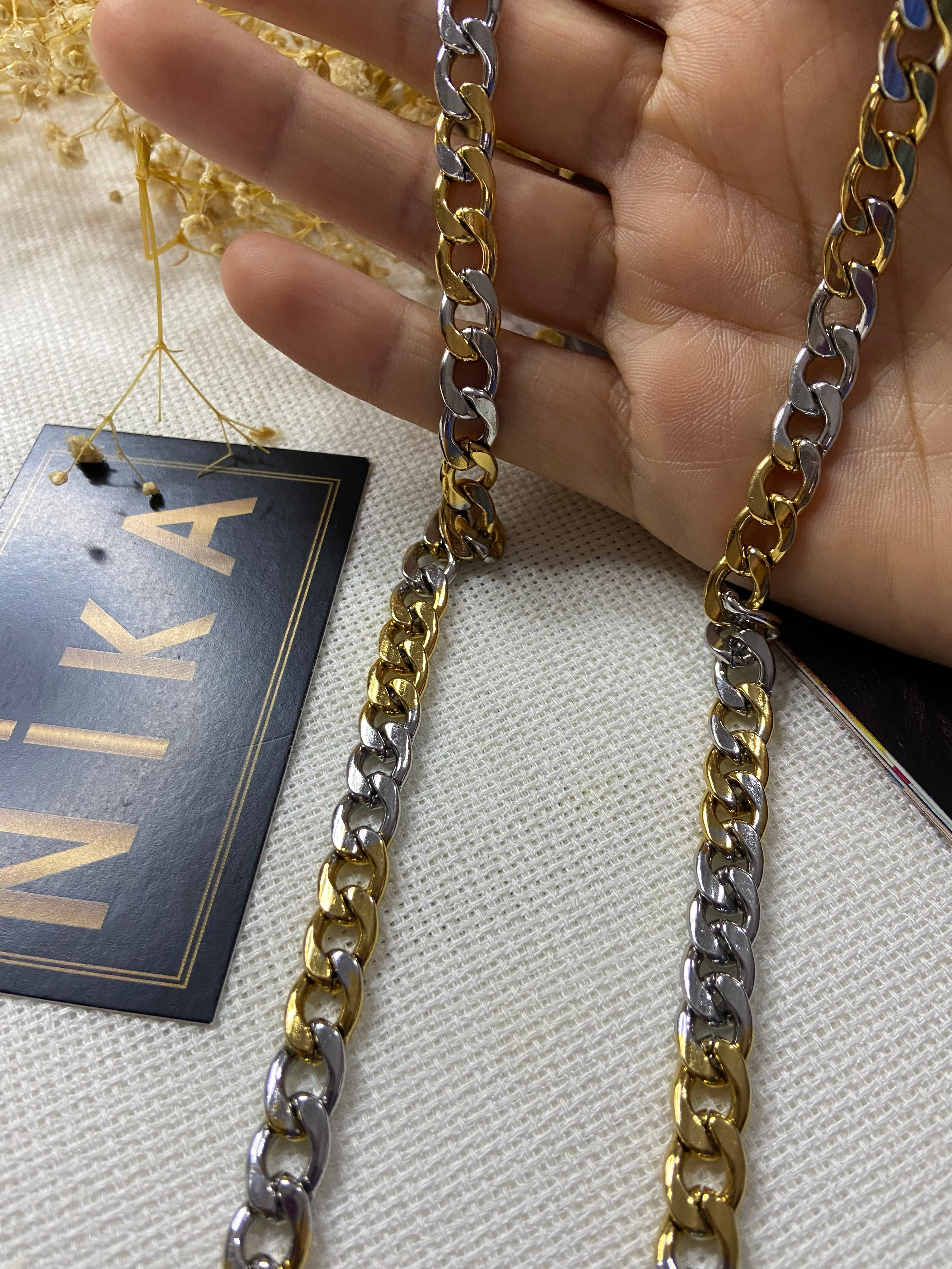 İki renkli kalın zincir