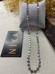 Motifli kolye silver