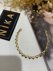 Minik kalpli bileklik gold renk