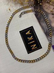 İki renkli kalın zincir