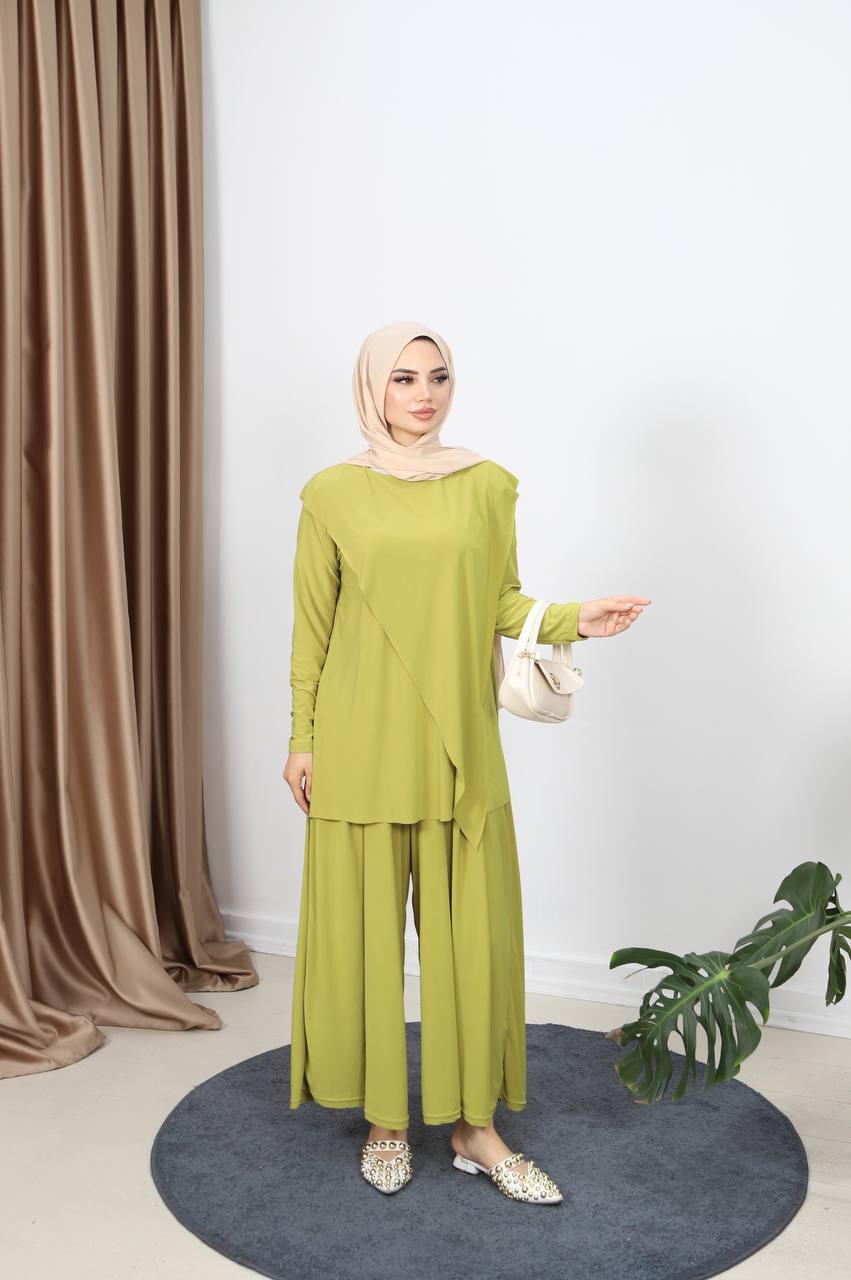 İkili sendy pantolonlu takım