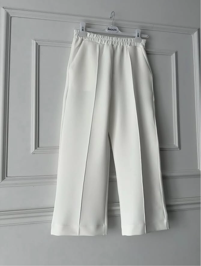 Beyaz Skuba pantolon