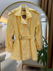 Gaberdin pul detaylı ceket