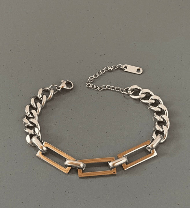 Dikdörtgen motifli bileklik