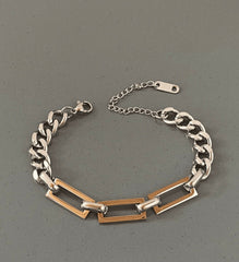 Dikdörtgen motifli bileklik