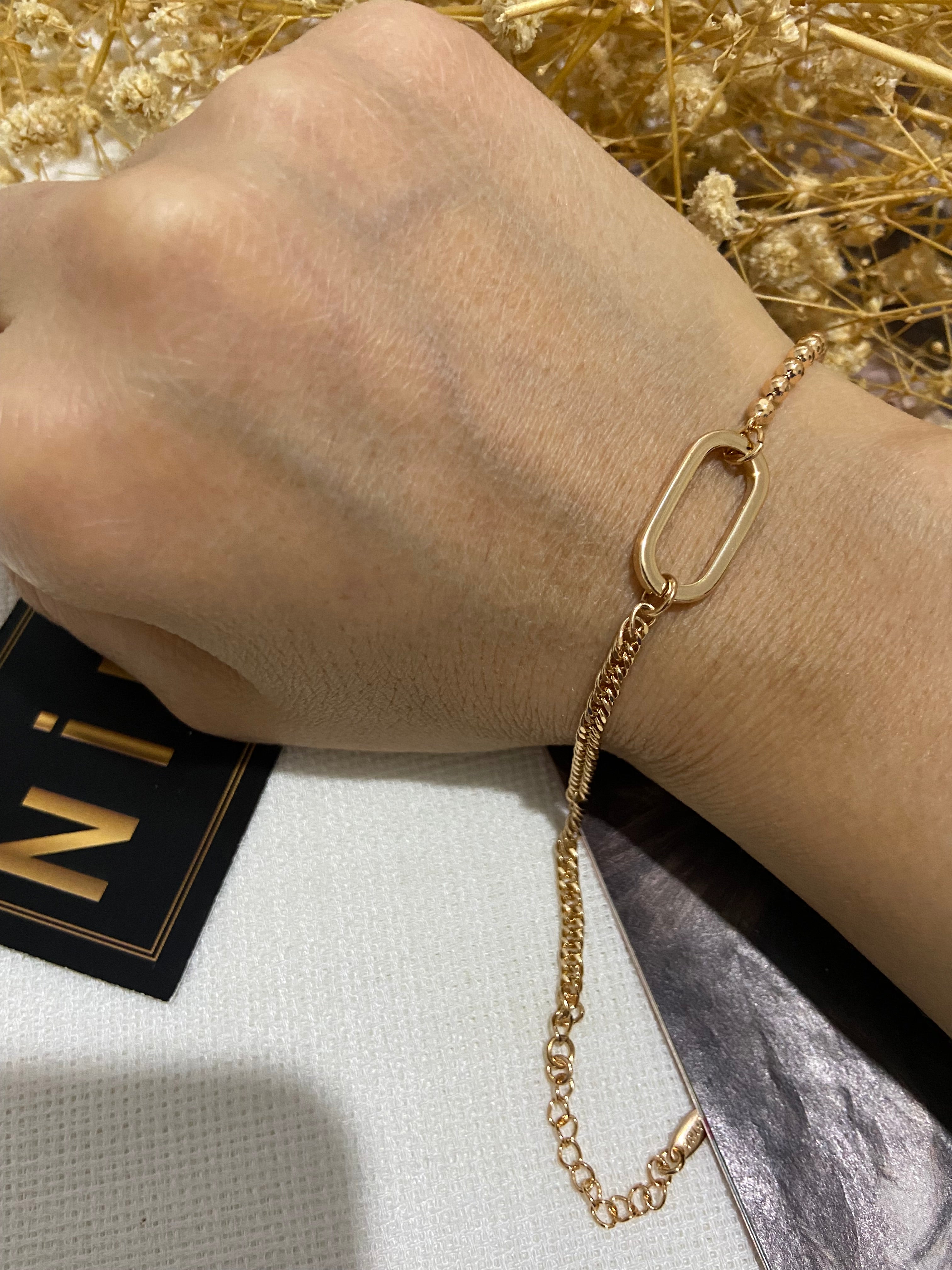 Rose boşluklu bileklik