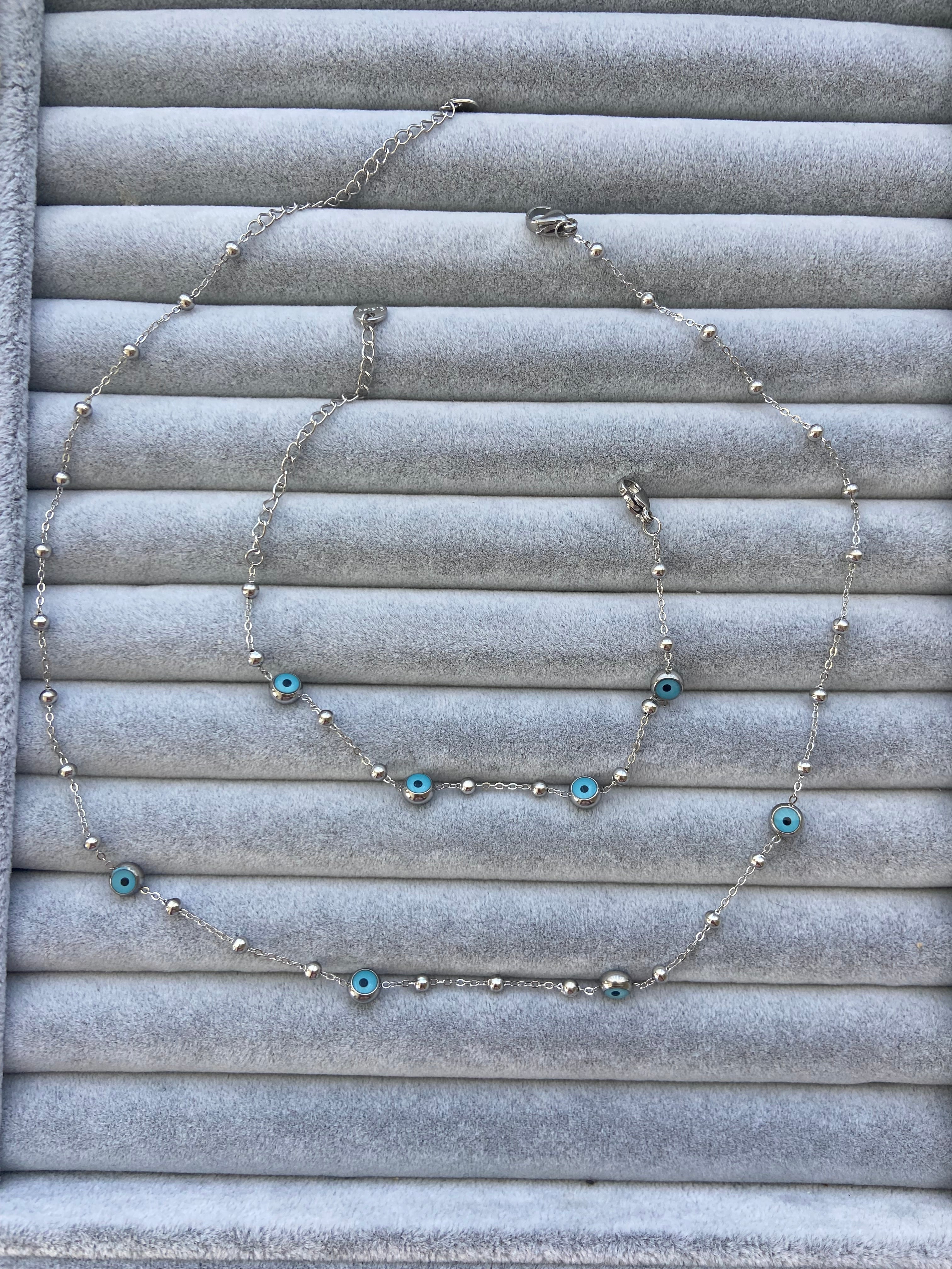 Nazar boncuklu kolye seti