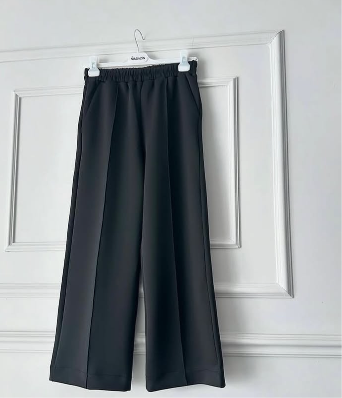 Siyah Skuba pantolon