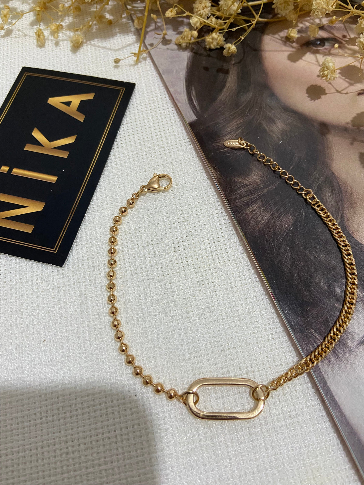 Rose boşluklu bileklik