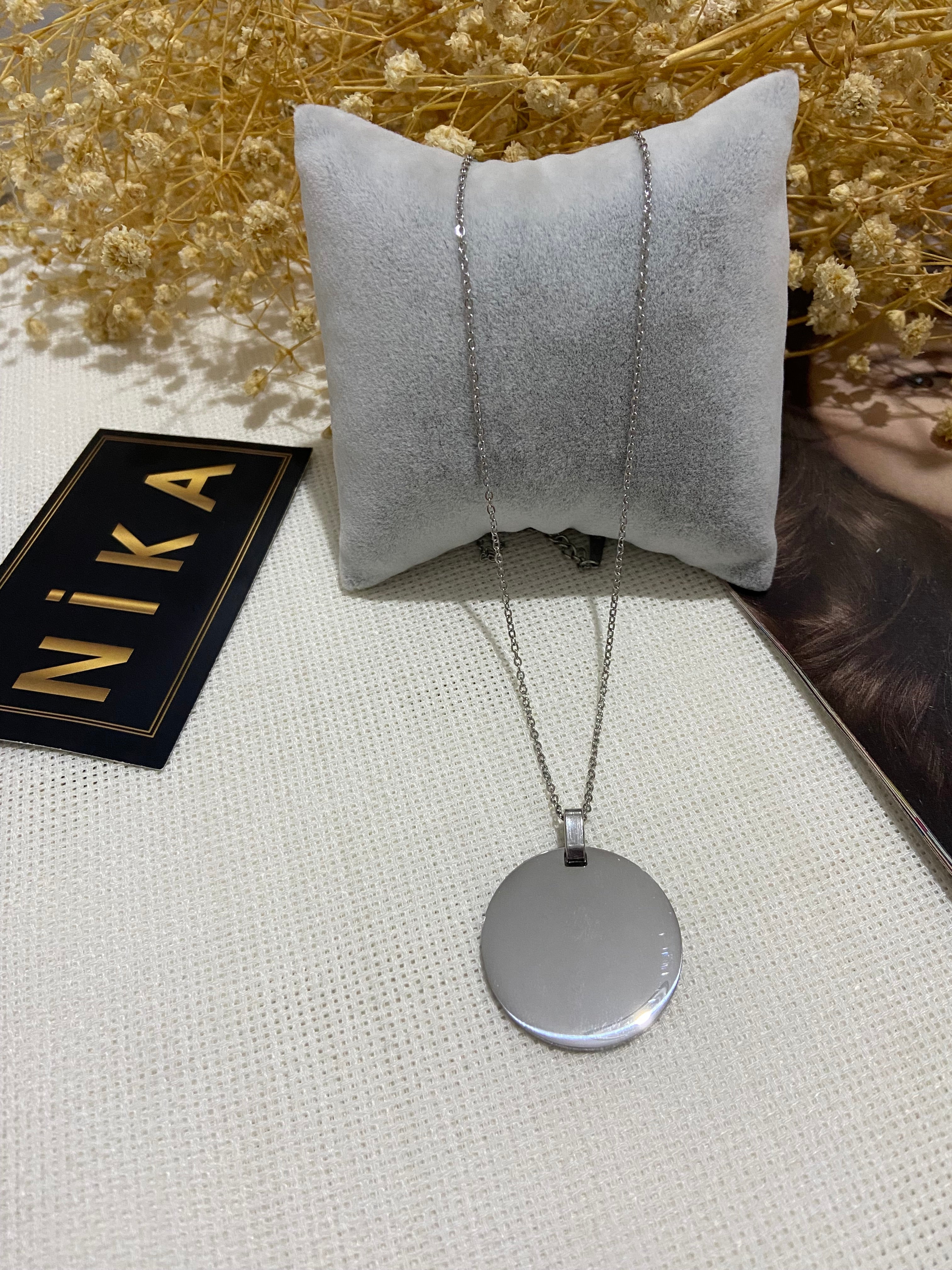 Daire detaylı kolye