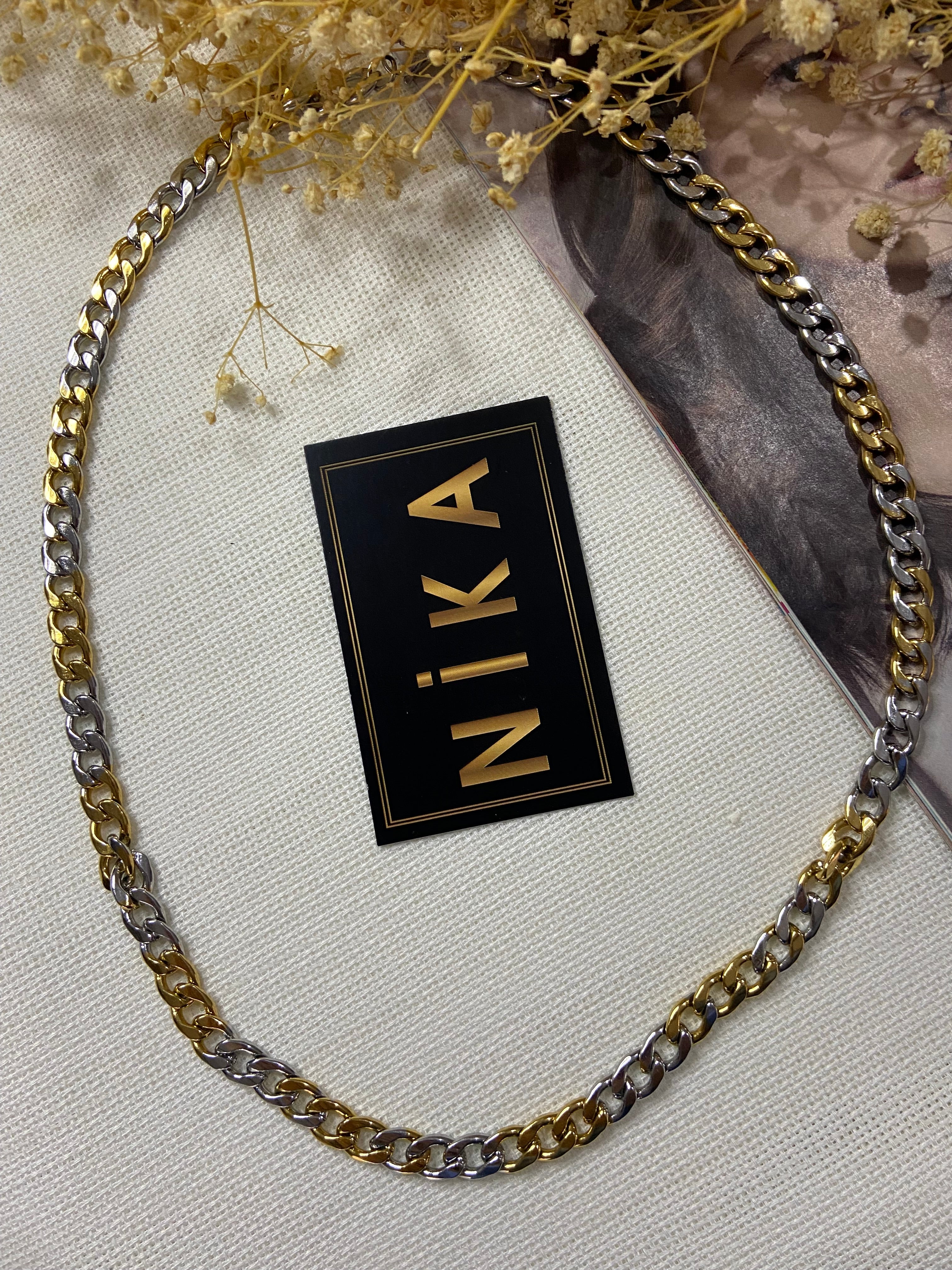 İki renkli kalın zincir