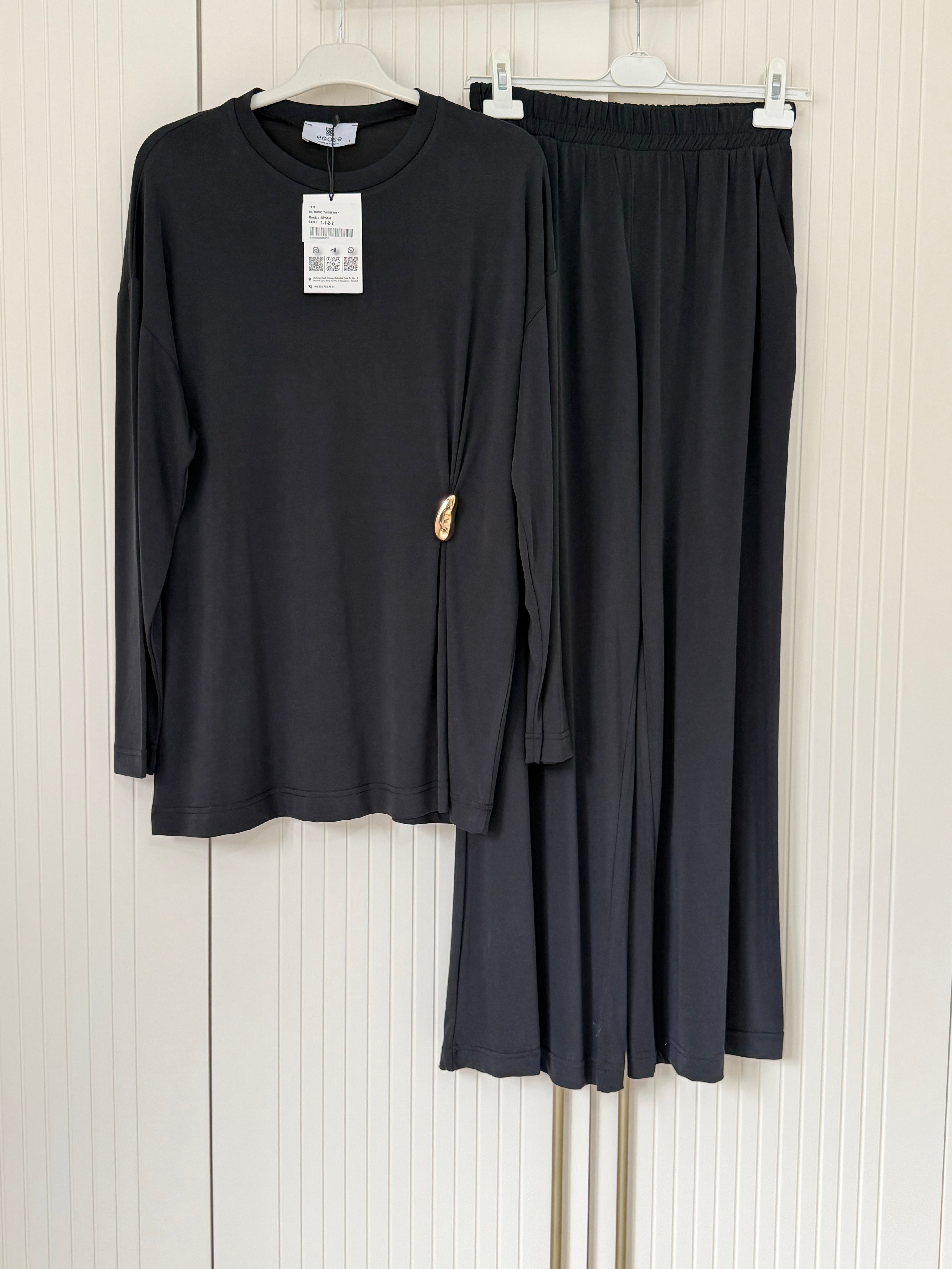 Oysho siyah ikili takım