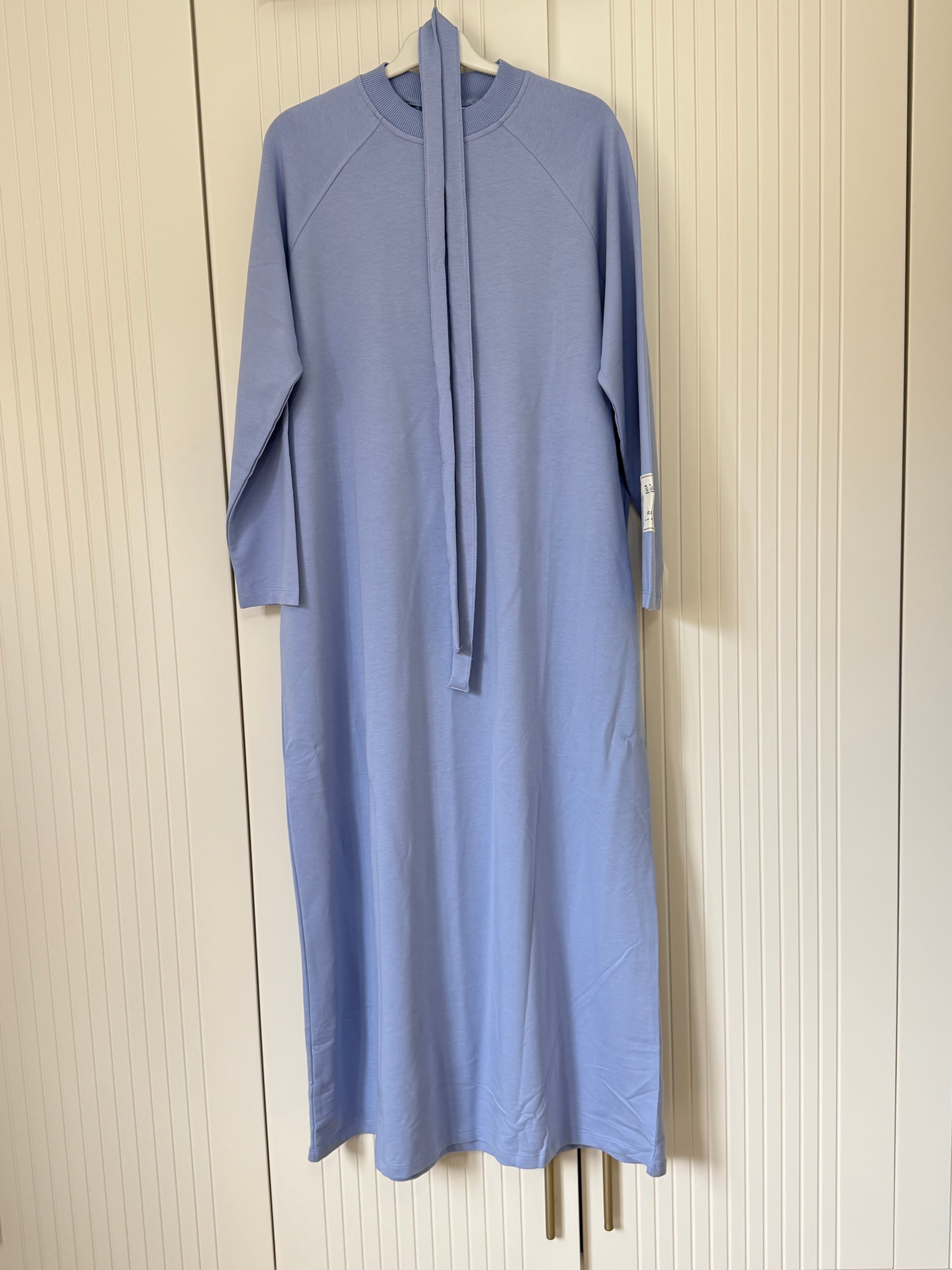 Bebe mavisi tam boy elbise