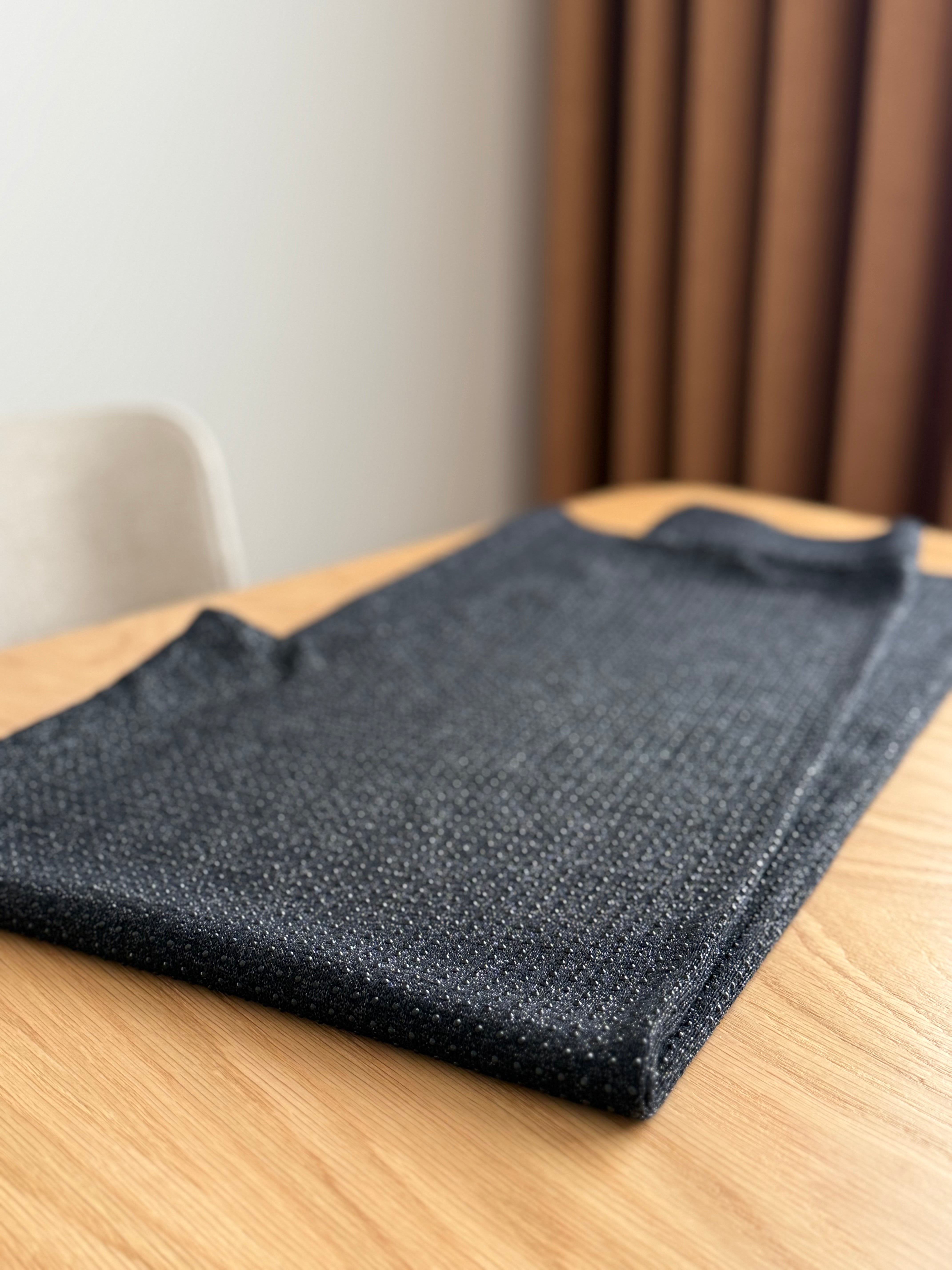 Taşlı merserize pantolon