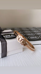 Rose renk halka geçmeli kelepçe