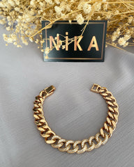 Gold renk gold taşlı bileklik