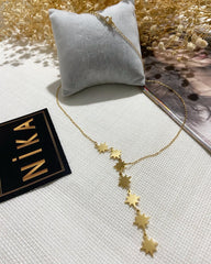 Yıldızlı gold kolye