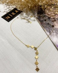Yıldızlı gold kolye