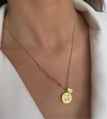 İkili ayıcık detaylı kolye