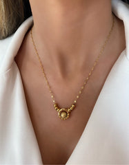 Yuvarlak topcuklu kolye