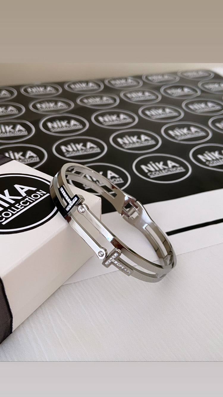 T model silver kelepçe