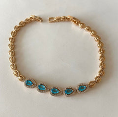 Mavi taş detaylı bileklik